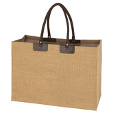 Bolsa de Mano de Yute y Asas de Cuerda de Algodón